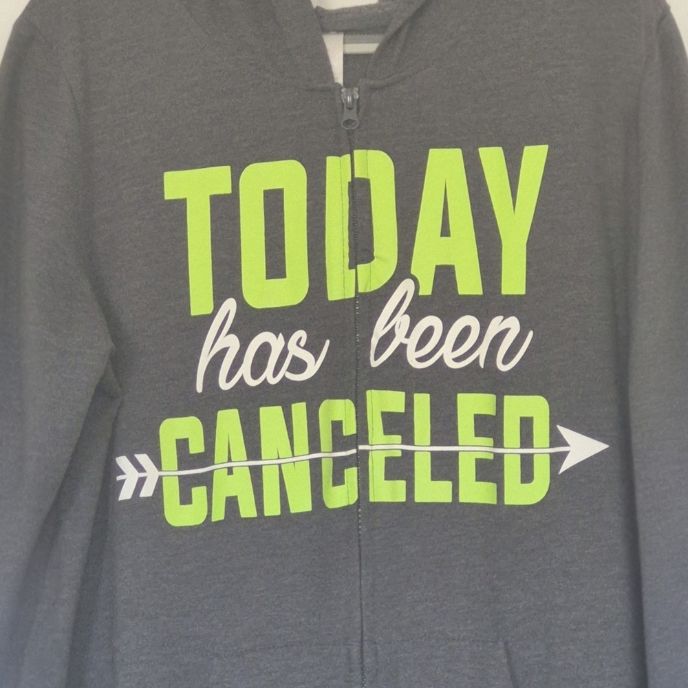 Secret Treasures "Today is Cancelled" Women's Gray Onsie Sz XL - Picture 4 of 5